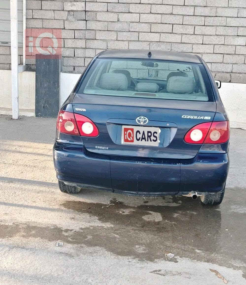 🚗 تويوتا كورولا 2007 للبيع
​المواصفات والتفاصيل:
​الموديل: 2007
​اللون: [نيلي]
​المحرك: [1.8]
​القير: [أوتوماتيك ]
​الحالة العامة: ممتازة، جاهزة للمشي ولا تحتاج أي مصاريف.
​ 
​المحرك والقير: [ مكفولين ]
​التكييف: شغال بارد ما شاء الله.
​الداخلية: نظيفة جداً ومحافظ عليها.
​السنوية/الأوراق: [ لشهر 11/ تحويل مباشر]
​💰 السعر: [88] (قابل للتفاوض البسيط)
📍 الموقع: [تكريت]
📞 للتواصل والاستفسار: [***********]
