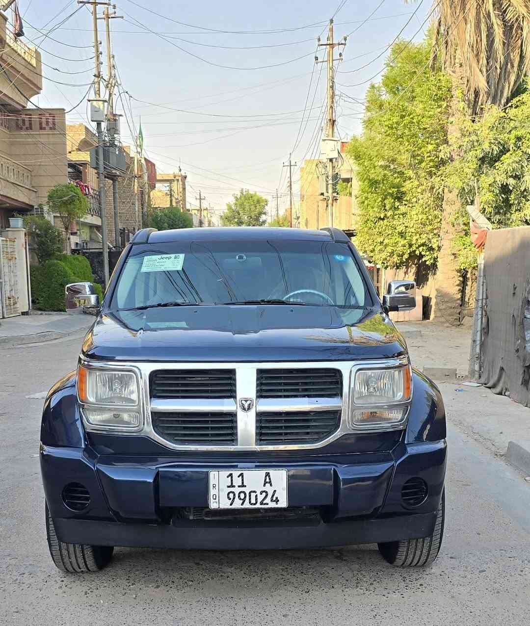 السلام عليكم من رخصه مدير الكروب المحترم
دوج نترو ٢٠٠٨ امريكي داخله كلين بدون حادث بيه بالعراق قطعه وحده صبغ فقط  بأسمي رقم بغداد انكليزي سنويه جديده لون حبري سياره جديده جدآ المواصفات تخم تاير جديد صدر أمامي خلفي جديد مكينه وكير مكفولات تحكم استيرا كشنات جلد كهرباء
مكانى بغداد رقم الهاتف *********** السعر ٧٨
