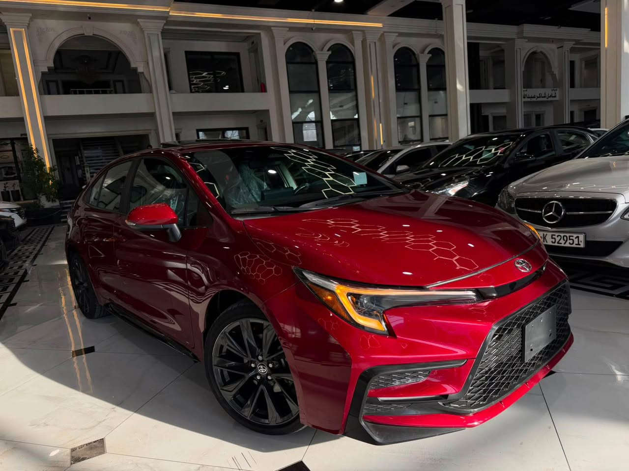 السلام عليكم 
2024  Toyota Corolla, SE 
تويوتا كرولا  2024 👍 SE  
بجم كبس 
السياره حادثه — بابين صبغ 
ايرباكات فقط بردة طاك 
السيارة بحالة ممتازة 

مواصفات SE :-
بريك بصمه 
فتحة (سلايت)
ماشية ١٣ الف 
شاشة ايباد  
كاميرا  
ثلاث كير (كير سبورتي  )
ويلكبات كروم
تحكمات ستيرن ➕ تحديد سرعه 
مانع انزلاق 
لايت زينون عالي و ناصي بلاد 
نظام auto hold 
نظام Assistive talk back 
السيارة رقم كاتي تترقم محافظات الشمال 
السعر  153$ ورقة 
و تكلفة الترقيم 12 ورقة كاملة 
العنوان :اربيل -   
للاستفسار  الرجاء اتصال ☎️ *********** واتساب أربيل, العراق
