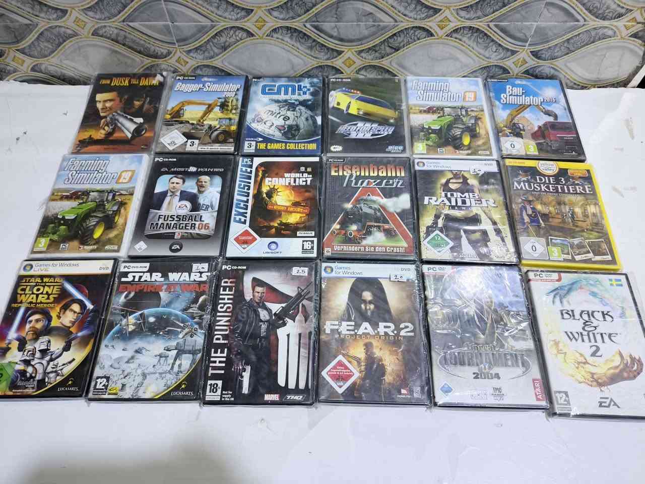 السلام عليكم
أقراص pc اصليات للبيع 
عدد 35 قرص شلع 100 ألف تطلع القطعة على 2.800 دينار
للحجز والمراسلة ***********
متوفر توصيل لكل محافظات العراق
