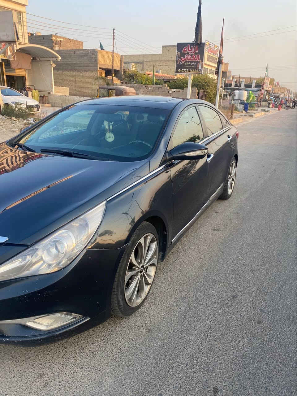 سوناتا فول ١/١ ٢٠١٤ بدون ايرباك حادث خفيف بدون دواخل باسمي وهزه جديده وتحويل ثاني يوم ماشيه ١٤٣ السعر ٩٨$ *********** بغداد, العراق
