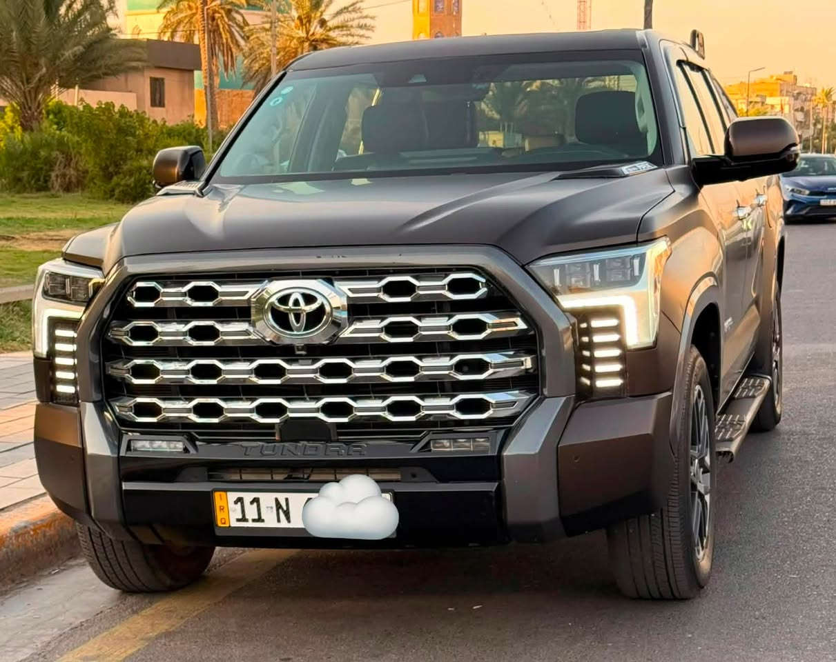 السلام عليكم
تيوتا تندرا 2024 فول مواصفات لمتد السعر 390 ورقه  

رقم بغداد بسمي 

محرك 6سلندرتوين تيربو هايبرد 

وارد أمريكي كلين فقط الجاملغ الأمامي مفتوح و مرجع هوه و الدعاميه 

مغلفه ب 35 ورقه طافي 

السياره جديده كلش 

السونار موجود بلمنشور 

السياره فول الفول 4/4

مكاني بغداد ناحيه الرشيد سريع الدوره يوسفيه الجديد 

رقم ***********

