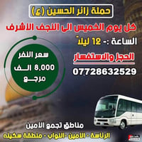 حملة زائر الحسين • النجف • منطقة سكينه