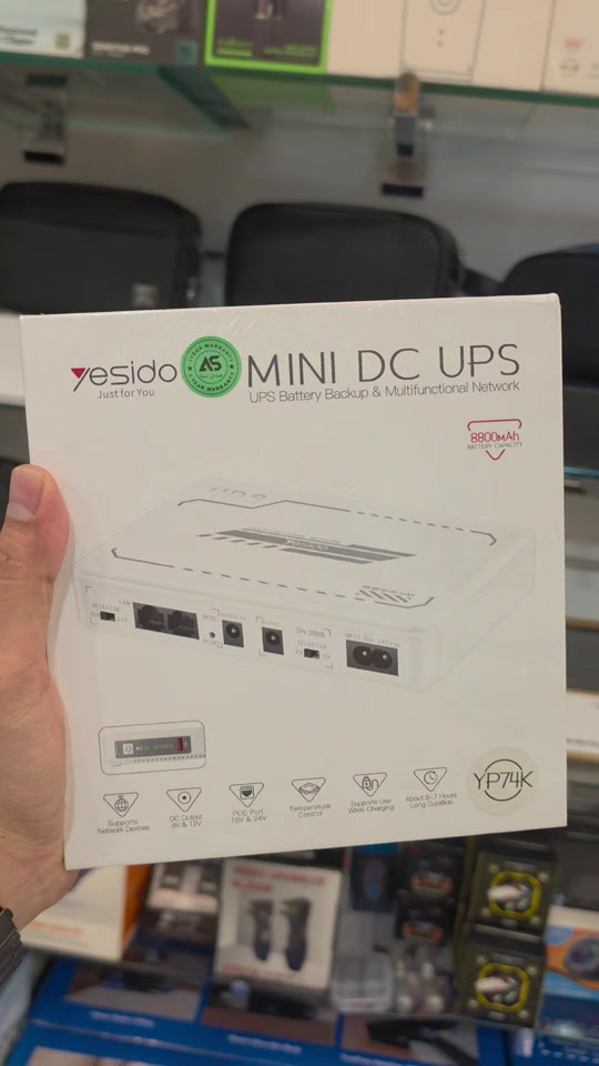 Ups راوتر ونانو وكاميرات 12V 9V 5V بطارية ٨٨٠٠  تكفي حتى ٧ ساعات للراوتر السعر ٣٥الف  الضمان سنه يمكنك مشاهدة كل منتجاتنا على موقعنا الالكتروني ‏www.telephony-store.com ‏‎ للطلب بالاقساط من سوبر كي https://app.gini.iq/deeplink/telephonycenter 📍المنصور الشارع الرئيسي مقابل جامع الرحمن قرب مرمره سنتر ***********-*********** ‏‎اوقات العمل⏱ : من السبت الى الخميس من  ال ١٠ص الى ١٢  الجمعة من ال ٤م الى ال ١١م ‏‎خدمة التوصيل🛵 متوفرة داخل بغداد والمحافظات   صفحة الفيس بوك ‏www.facebook.com/telephone.iraq الانستاغرام  ‏www.instagram.com/telephone.iraq  تيك توك ‏www.tiktok.com/@telephone.iraq تلكرام  https://t.me/telephoneiq
