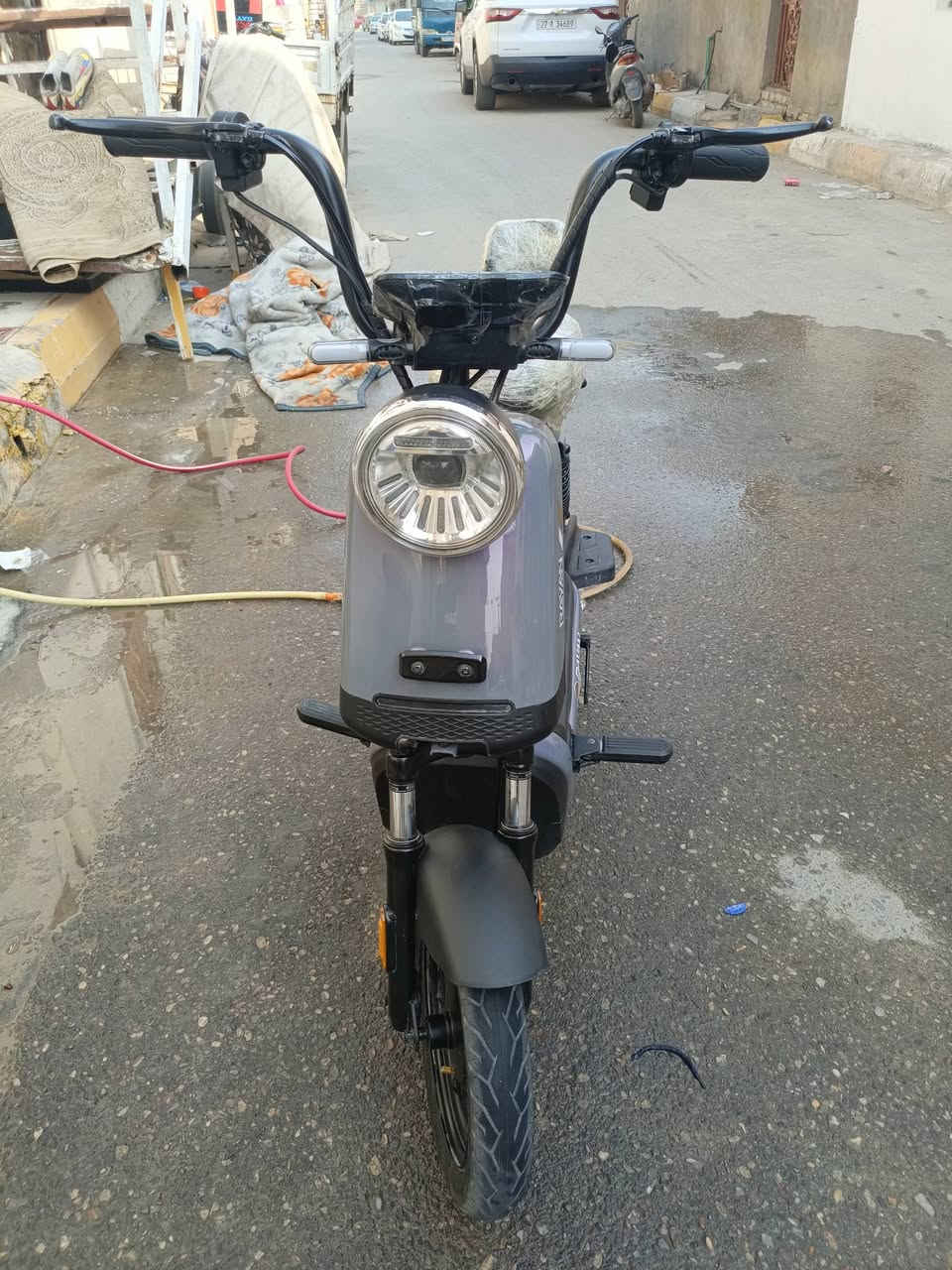 دراجه شحن الريان حجم 14 جديده مستخدمه 20 يوم دراجه كامله سوجين وبصمه السعر 370 الف وبيه مجال الرقم ***********
