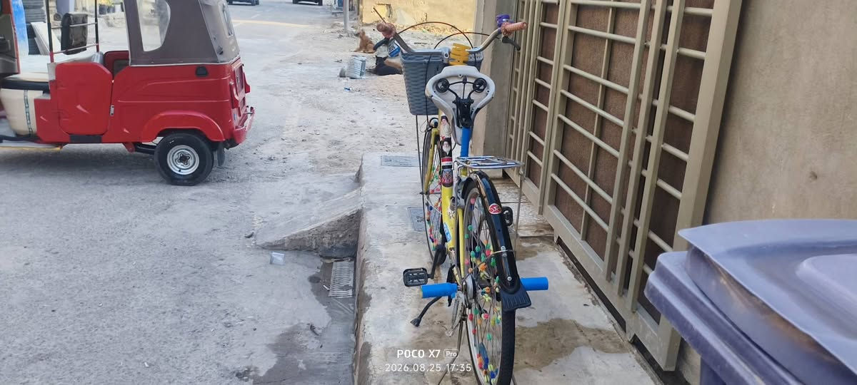 سلام عليكم بايسكل لبيع سعر 100 بي مجال لطيبين مكاني زعفرانية بيت بنية رقم *********** وتساب أو رصيد مازنجر ما يشتغل
