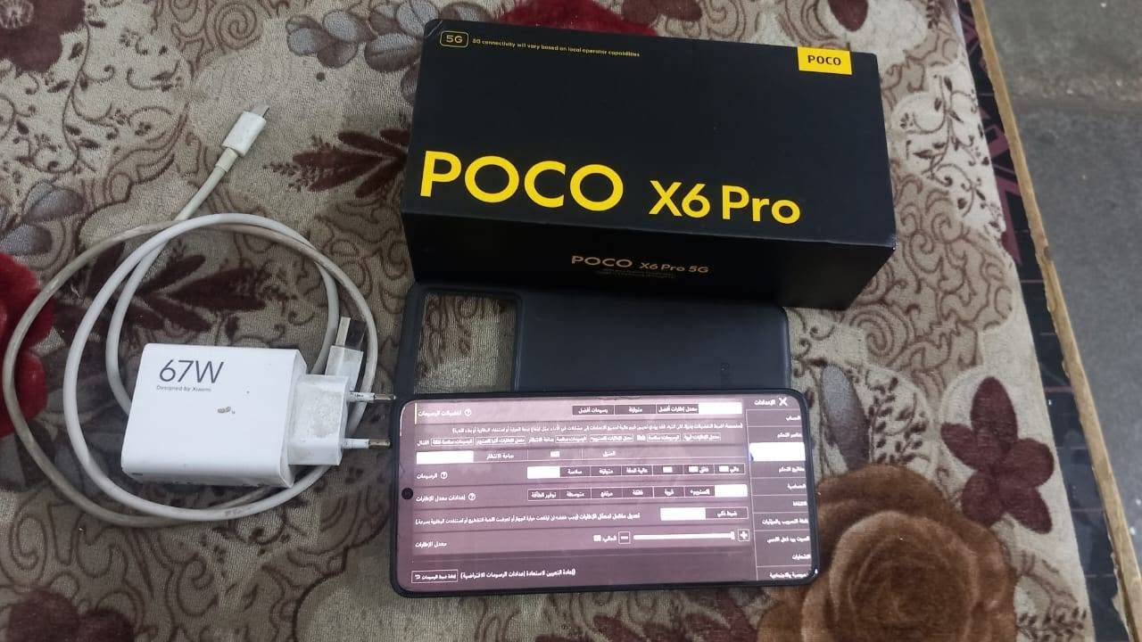 سلام عليكم POCO X6 Pro
ذاكره 512 عشوائيه 12 جهاز نضافته 95٪
جهاز نضيف 120 فريم ببجي وباقي الالعاب 144 فريم 
سعره 350 وبي مجال قليل مكاني جسر ديالى 
رقمي: ***********
