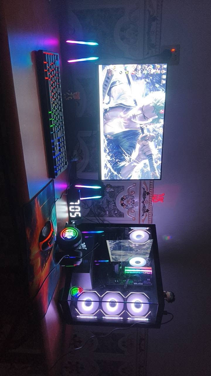 سلام عليكم
كيس مع تجميعه كامله مكمله گبل تشد و تلعب
مواصفات الكيس👇👇👇
CPU: Ryzen 7 AMD 5700X
GPU: RTX 3050 Nvidia 6GB
RAM: 16GB DDR4 (2X8) 3200 RGB
Motherboard: M.B B550
Storage: 1TP M.2 NVMe
PSU: 600W Bronze
Case: Sama SV.1 (Black)
Cooler: AG400
مع شاشه حجم ٢٤ -١٨٠ هرتز
مع كيبورد كيمنك RGP🪩
مع ماوس كيمنك RGP🪩
مع يو بي اس ربط شاشه و كيس يبقه ٢٠ دقيقه
مع ماوس بادات ٣ واحد كبير و ٢ صغير
مع سماعات سبيكر ٢ RGP🪩
مع سماعات محيطيه RGP 🪩
مع واير ايثرلنك ربط مباشر من الراوتر الى الكيس
مع ميز حجم كبير و يطبگ
مع كامره بث و ديسكورد و جميع المنصات فول HD  
و حساب ستيم و لعبه فايف ام هديه مني للاخذه 
و تاخذوه من گلب صافي وعلي و ضمان سنه مني للياخذ بعد شتردون 
و مال واحد معوز وعلي سعررررر💲💲💲💲
مليون و 100 
و الى تلكون هيج سعر شتردون خسار وعلي
تواصل على كلشي ارد رقم  ***********
