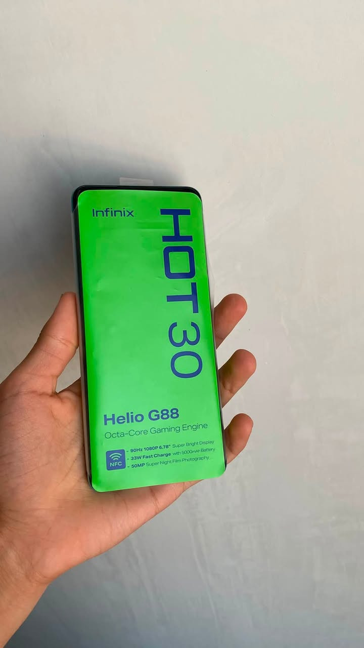🛑انفنكس هوت 30🛑
⬅️ الذاكرة 256 _ 8+8 رام.
⬅️ جهاز شغال على وضع الشركة.
⬅️ كاميرا 50mp شاشة 90Hz.
⬅️ معالج helio G88 ممتاز للالعاب.
⬅️⬅️ سعره 150 الف .
⬅️⬅️ مكاني كربلاء ***********

