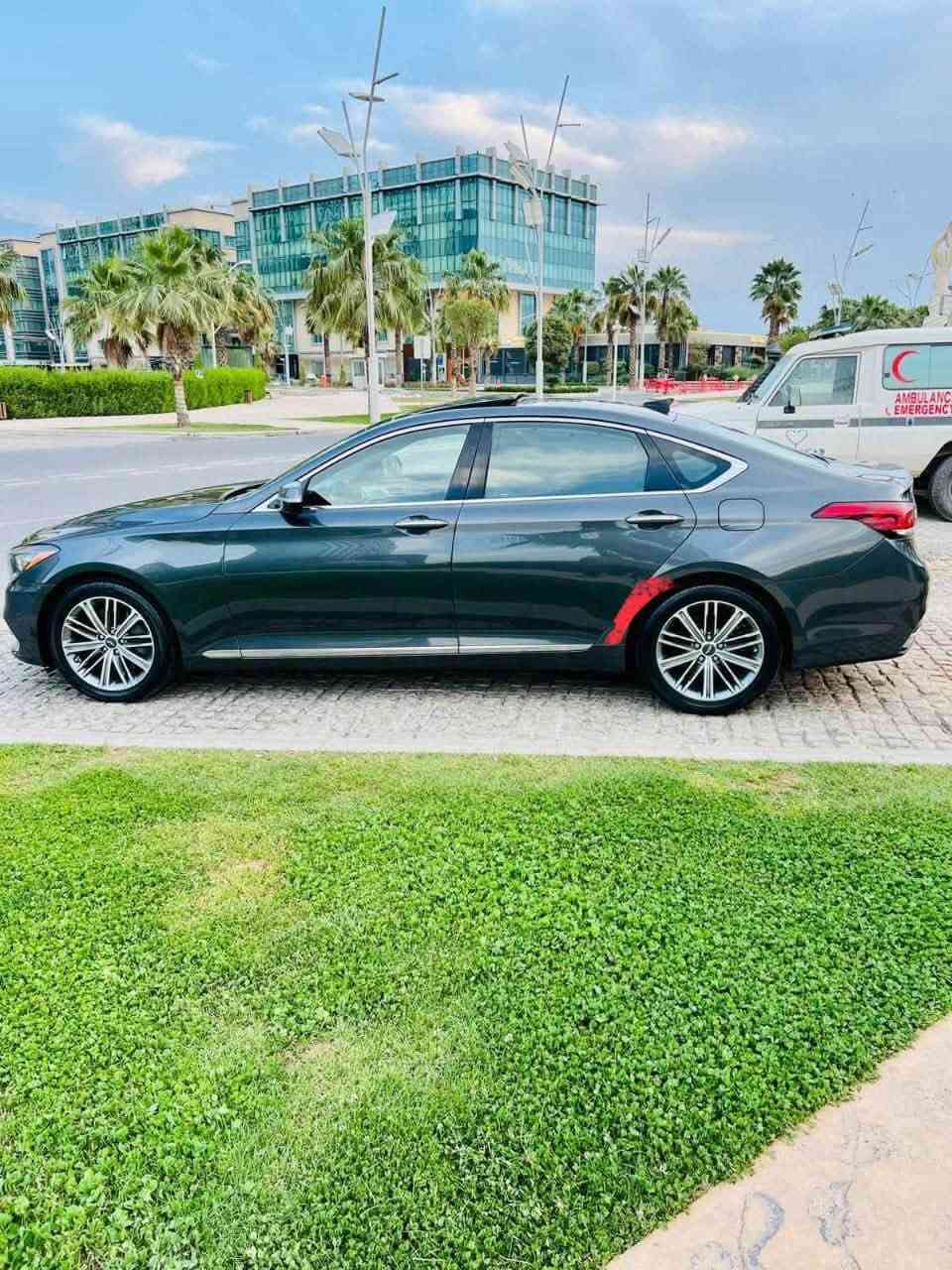 جينيسس G80 برستيج 2018 للبيع او مراوس
رقم دهوك النكليزي الجديد
محرك 3800 ستة سلندر
حادث بسيط جداً بدون ايرباك فقط بنيد شريط رش
فول مواصفات
…………………….

مواصفات البرستيج معروفة
-بصمة ابواب امامية
-علامة Genesis ضوئية بالارض
- كشنات جلد
- كشنات امامية تحكم كهربائي
- كشنات تدفئة تبريد
-كشنات خلفية تدفئة
-تدفئة ستيرن
-ذاكرة كشنات
-لايتات زينون
-مرايات شفط
-هيتر مرايات
-تعتيم المرايا الجانبية
- شفتات ستيرن
-بردات خلفية بلاد
-بردة خلفية كهرباء تنزل ويه البك
- ٣ وضعيات قيادة
- سايد بريك دكمة
-شاشة جبيرة لمس مع ابل كاربلي واير قطة عمياء و تحذير عند الاستدارة
-حساسات امامية خلفية ورادار توقف ذاتي
-ستيرن هزاز للتحذير 
- وبعد هواي مواصفات تجي و تشوفه.
السعر 180$
- مكاني واسط
/ ***********///***********
