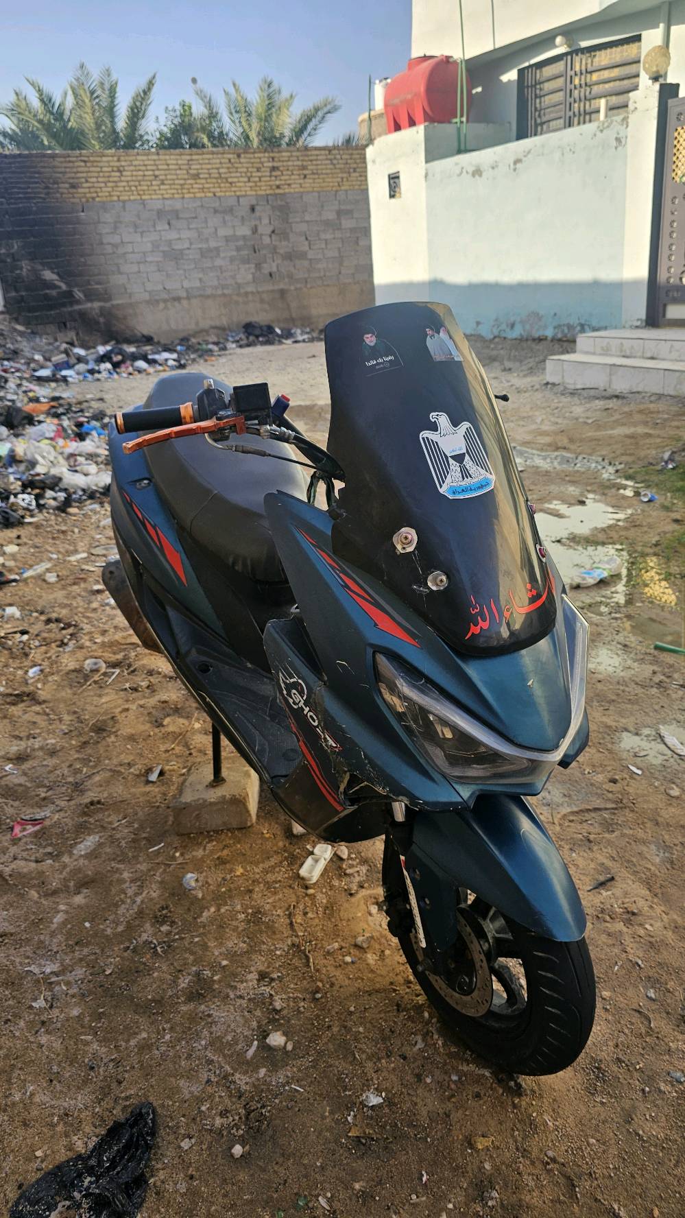 السلام عليكم دراجه للبيع الدراجه جاهزه من كلشي مابيه اي نقص نكره سلف الدراجه كهربائيات كله شغاله مابيه اي نقص شوفت عينك سعره 275 وبيه مجال ***********