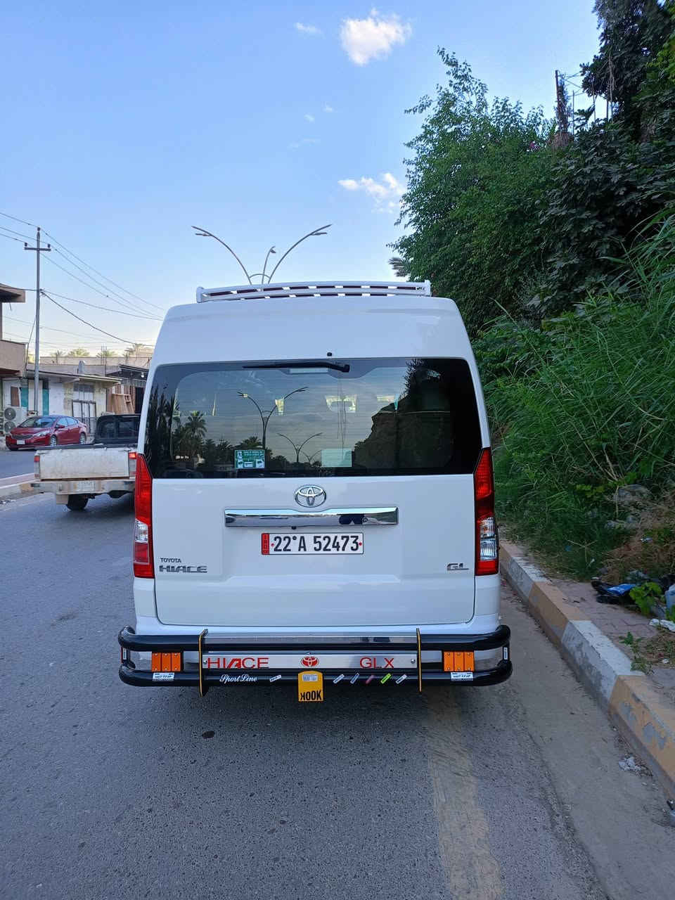 السلام عليكم
تيوتا هايسا موديل 2025 ماشيه 2000 km بعدها زيرو فول 
محور كشنات بلاديه 14نفر 
سوبايه+درع امامي خلفي +سلم داخلي 
دوشمه النواب  كامله سياره جاهزه متحط عليها ربع 
كير اوتو مكان السيارة الانبار حديثة 
السعر 4 ونص بيها مجال 
***********
