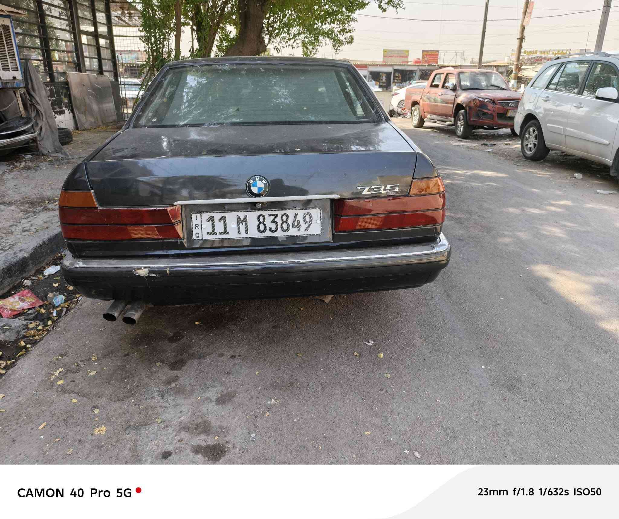 السلام عليكم من رخصة الادمن :-
BMW _735 _
_موديل 89 
_رقم بغداد جديد 
_هزه جديده
_مكان السيارة بغداد البياع مستعجل على بيعته وسعره مناسب 
شرط ترايه الاربيل .
غير متواجد  عالماسنجر والفيس

‎*********** واتساب

نص مكتوب في الصور:
- CAMON 40 Pro 5G 23mm f/1.8 1/355s ISO50
- CAMON 40 Pro 5G 23mm f/1.8 1/431s ISO50
