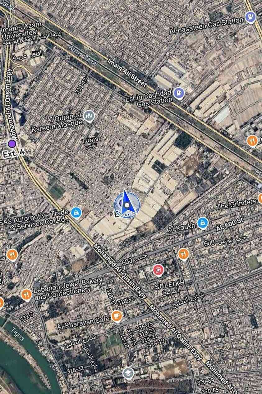سلام عليكم هيكل البيع

نص مكتوب في الصور:
- Imam-i Azam Universitesi كلية الامام الاعظم الجامعة آفاق عربية Mohamed Al-Qasim Expy Army Canal Imam Ali Street Eshiq Baghdad Gas Station Al-Basateen Gas Station 330-47 Al Quran Al Kareem Mosque TUNIS تونس Ext. 4 SAS Automotive Trade & Services Co. Ltd. Mohamed Al-Qasim Expy The Grinders Al-Koukh AL 600 St حي تونس 600 جسر 600 SULEIKH الصليخ شارع الصليخ Lebanon Jewel Bakery and Confectionery 318-22 318-31 332-7 Al-Kharavan Cafe 318-25 318-23 318-21 318-19 318-16 318-18 Tigris شارع الصليخ شارع الاحظار 318-32 320-89 320-85
- سعر مناسب العنوان حي تونس افاق عربيه موقع حلو ع ثلاث افرع غريب على سريع محمد القاسم ملك صرف زراعي سند 25 قرار محكمه عرض الشارع 8ونص المنطقه كلها مقرنص البيت رفت مجاري كامله مربوطه ع الرئيسي مي اساله ممدوده صونده للبيت البناء صار ثلاث اشهر مكمله واجه البيت6 مساحه البيت 112 يحتوي البيت كراج صحيات خارجي مدخلين مطبخ استقبال حولي صحيات منور يستخدم حار مطبخ غرفه درج طابق الثاني ثلاث غرف منور صحيات الطابق الثالث غرفه منور صحيات بيتونه سطح يعني 5 غرف البيت نضام تبريد فوم عازل حراري يعني مبردات فوك السطح تخلص من دوخت المبرده جوه سعر مناسب لاهن سعر المتر بس كاع مليون او200 تفاصيل اكثر تعال شوف البيبيت متواجد فيس واتساب او اتصال ع الرقم(***********)@إشارة