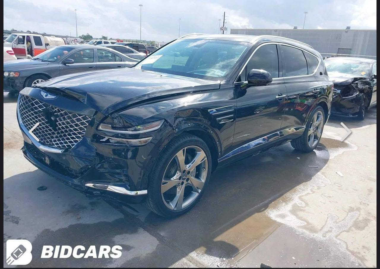 سلام عليكم جينسس GV80 للبيع موديل 2023 فول مواصفات فئة برستيج حادثها مرفق بالصور بنيد مبدل فقط والجاملغ مصبوغ وبيها كلير باب خلفي عكس السايق ايرباك دركة طاك فقط للبيع بدون مراوس بيع فقط مكان السيارة بغداد المنصور السعر 37000 دولار وبيها مجال 3شدات و70 ورقة [***********]
