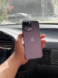 ايفون 14pro max بطاريه  89 بلادي ذاكره 256  الجهاز وتر  فقط فطر  بل ضه...