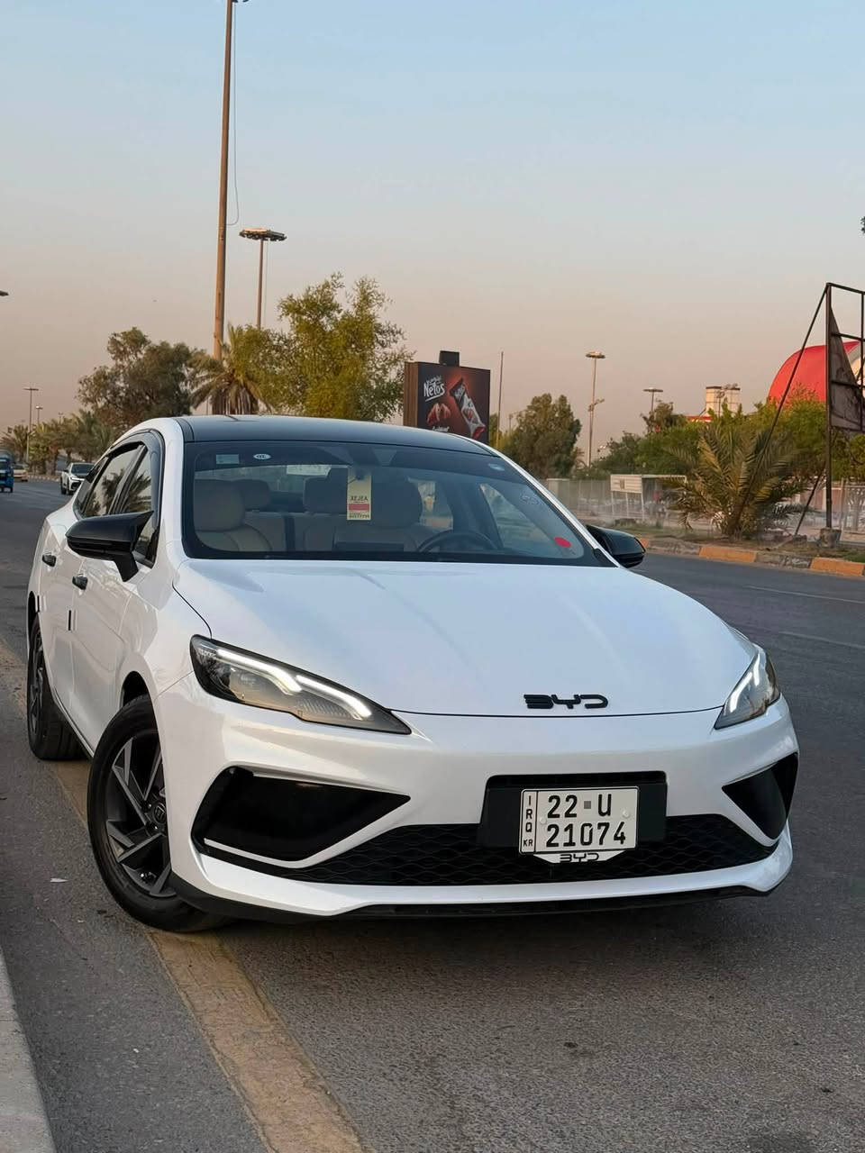 🚘 السلام عليكم 👋🏻
🔴 BYD Seal 5

✅ ماشية 17 ألف كم فقط
✅ مواصفات معروفة وغنية عن التعريف
✅ عليها إضافات وإكسسوارات مرتبة
✅ ويل كب قياس 17 
✅ تخم تايرات دلوب ياباني
✅ رقم أربيل (سعر اغلى من رقم بغداد ب 13 ورقة)

💵 السعر: 133 وبيها مجال بسيط.

📞 للاستفسار: ***********
📍 الموقع: بغداد
