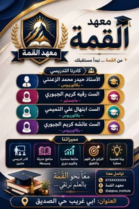 معهد القمة • دروس تقويه • ابوغريب حي الصديق