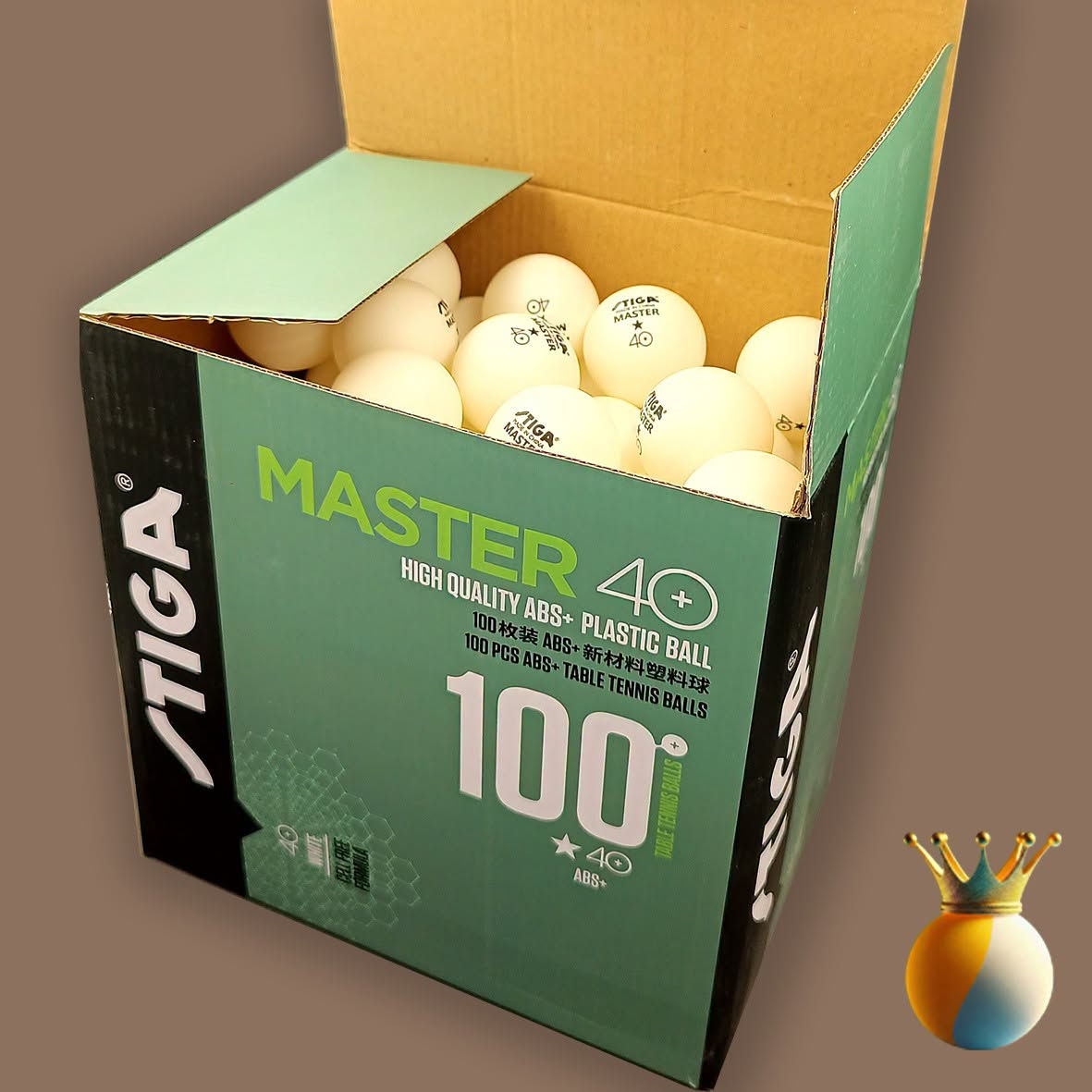 الدقة في كل تفصيلة مع STIGA Master 40+. 🇸🇪
تتميز هذه الكرات بتقنية ABS+ التي تمنحها متانة عالية وارتداداً منتظماً، مما يجعلها الخيار الأفضل للأندية والمدربين الذين يبحثون عن أداء احترافي في كل "رالي". 🎯✨
سعر العلبة (100كرة)  35,000 دينار
#Stiga #TableTennis #PingPongBalls #Equipment #مملكة_كرة_الطاولة #learntabletennis #tabletennisdaily #tabletennis #كرة_المنضدة #كرة_الطاولة #pingpong
