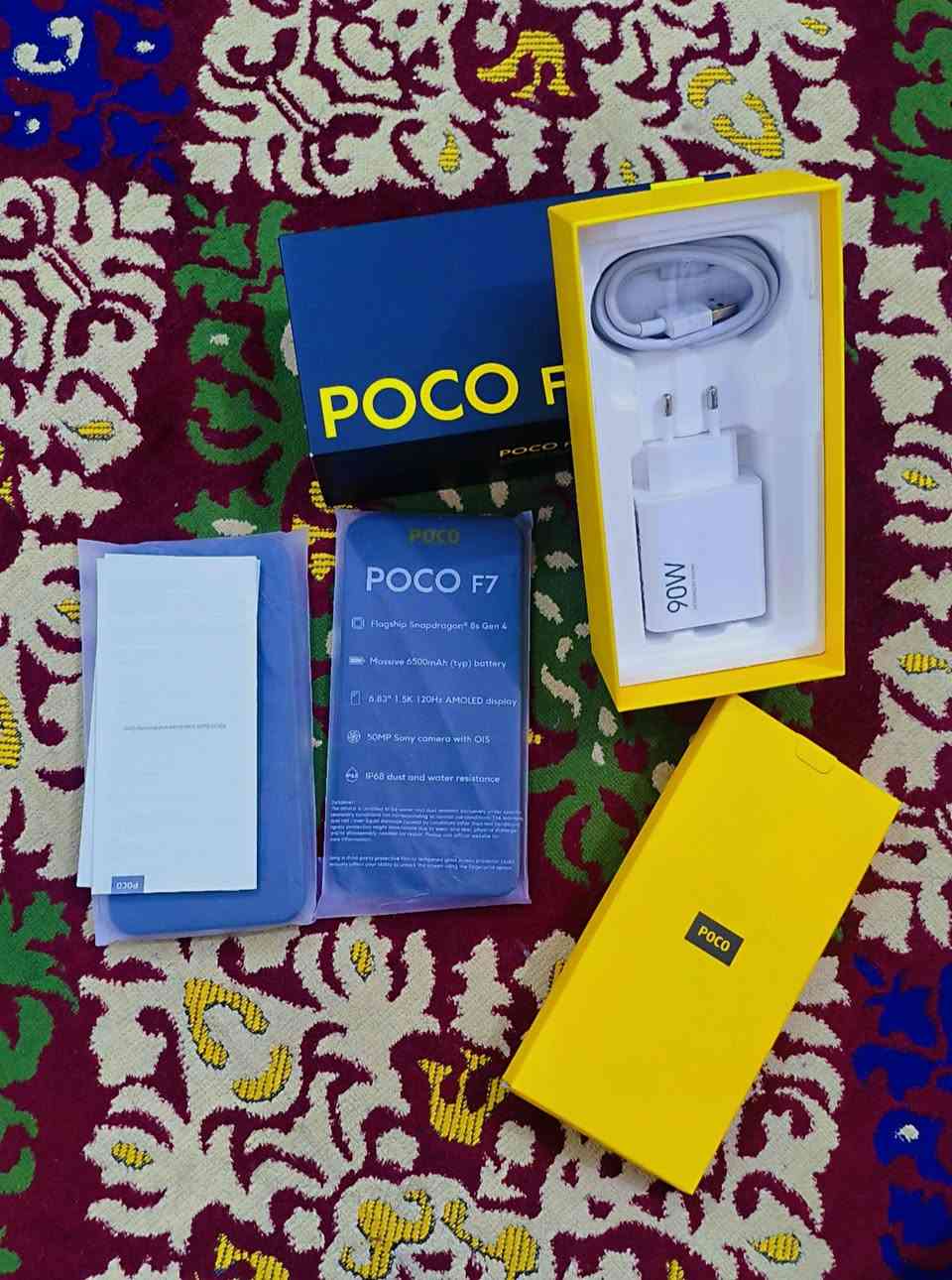 Poco F7 512GB 12+12RAM BLACK
ملحقات كاملة بطارية ٩٧ للبيع فقط السعر ٥٢٥ مكاني نجف وتوصيل متوفر كل المحافظات
