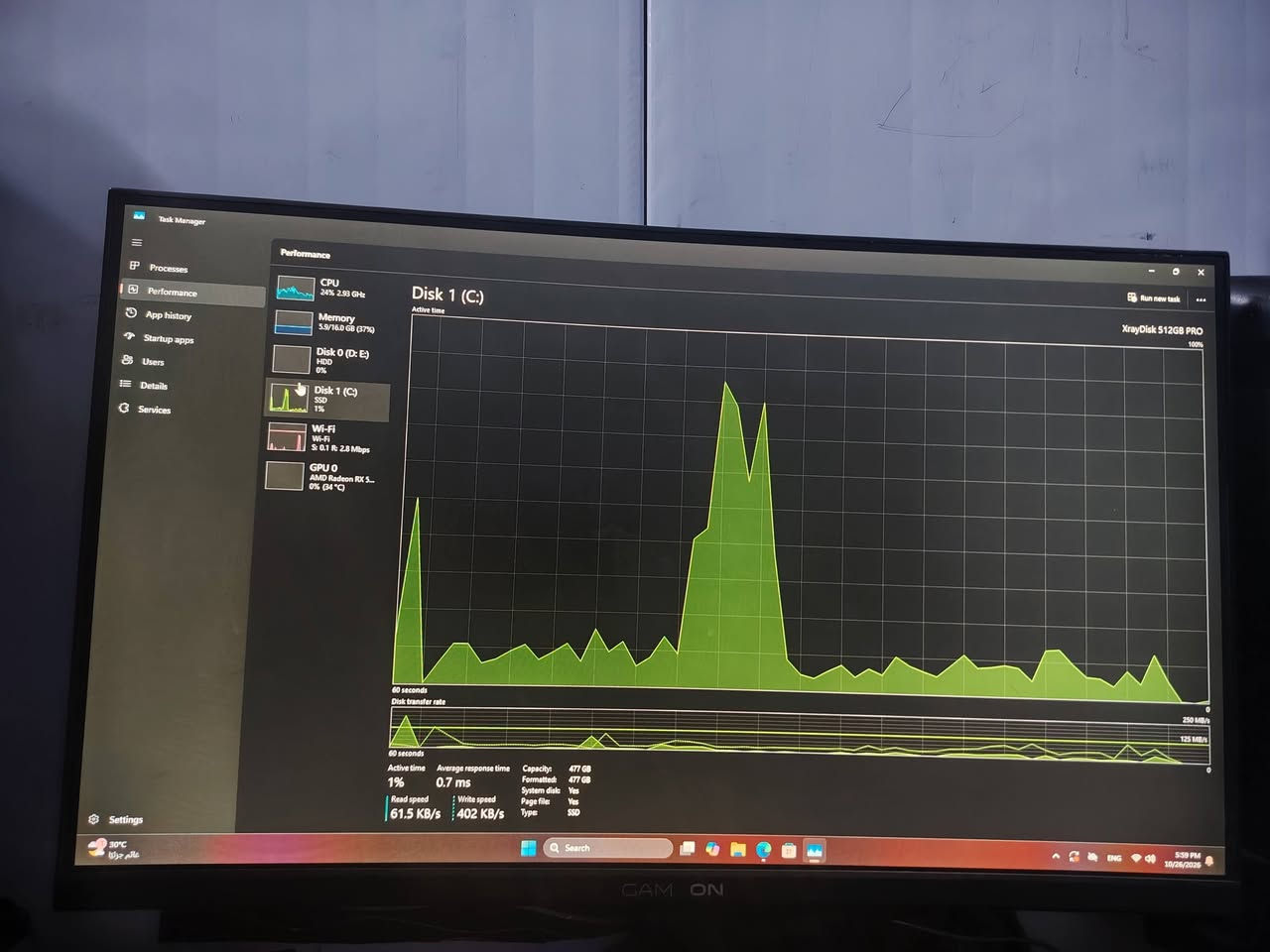 RX 580 ٨ جيجا • Xeon E5-2630 v2 • شاشة ٢٧ ١٢٠هرتز
