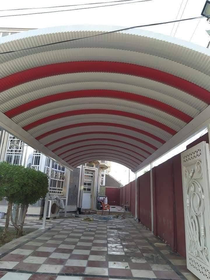 ورشة علي البصراوي الأعمال السقائف والكيسبان والكرفانات البصرة ***********
