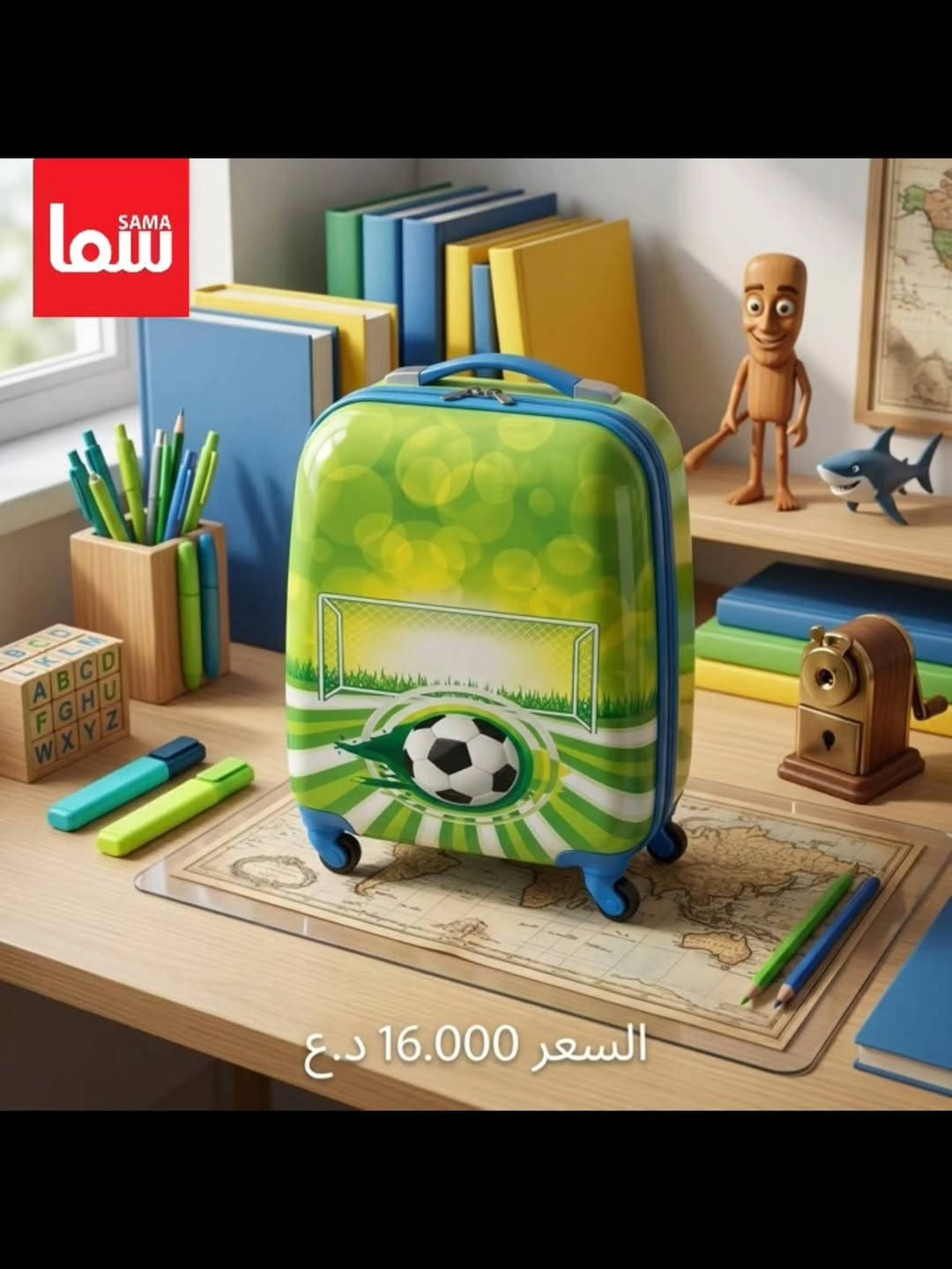 #جاهزين
تشكيلة من الحقائب المدرسية 🎒 
متوفرة الآن في Sama Mall - سما مول📍

و خدمة الطلب أونلاين متوفرة لراحتكم 🚚

للحجز و الاستفسار يرجى المراسلة على هذا الرقم واتساب ***********

📍 زورونا في فروع سما مول⬇️ 
📍  سما 1 - كرادة خارج
📍 سما 2 -كرادة داخل-دايموند مول - ط3
📍 سما 3 -زيونة-مول دريم سيتي-ط الارضي
📍  سما 4 -كربلاء - مول الحارث-ط3
📍  سما 5 -العامرية-شارع العمل الشعبي
📍  سما 6 - الرمادي - شارع المستودع
📍 سما 7 - الأعظمية - شارع عمر عبدالعزيز

#سما_مول
#عام_دراسي
#قرطاسية

نص مكتوب في الصور:
- SAMA سما السعر 7,500 د.ع.
- سما SAMA
- السعر 9,000 د.ع.
- SAMA سما 12.750
- سما السعر: 14.500 د.ع.
- السعر 14,500
- SAMA سما السعر 16.000 د.ع