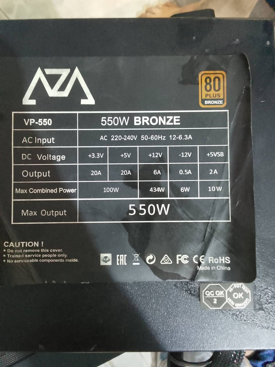 السلام عليكم، كيس مع باور سبلاي 550W ب 100 الف وبيه مجال للتواصل *********** واتساب
