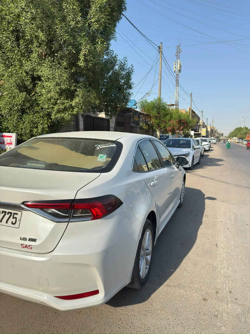 السلام عليكم 
كورلا 2023 ساز للبيع 
رقمهه سليمانيه
السياره بيهه شويه بارد بدون التبديل والصبغ 
ماشيه 50 الف
السياره مدوشمه 
السياره باسمي تحويل ثاني يوم 
السنويه إلى 2029 
هزه جديده وبراد جديد
محرك 1800
صور السونار موجوده
العنوان بغداد الحريه 
السعر 165 
رقم الهاتف ***********
