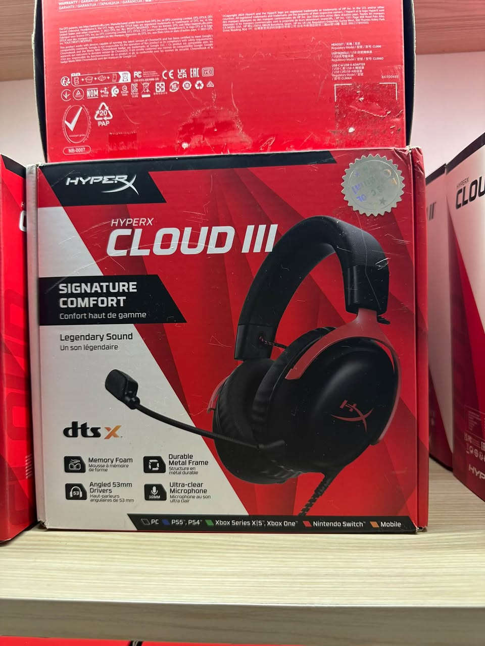 SHEX PC
1- HYPERX CLOUD II NEW 🆕 
2- HYPERX CLOUD II CORE WIRELESS OPEN BOX 
3- HYPERX CLOUD lll OPEN BOX
4- HYPERX CLOUD lll WIRELESS NEW 🆕 
5- HYPERX CLOUD lll WIRELESS S OPEN BOX 
6- RAZER BLACKSHARK V2 X NEW 🆕 
7- LOGITECH G432 NEW 🆕 

توصيل لجميع المحافظات 🚚 
📍دهوك السوق شارع دورة كورك
📩 للطلب والاستفسار
WhatsApp ‪+964 773 416 8767‬L
