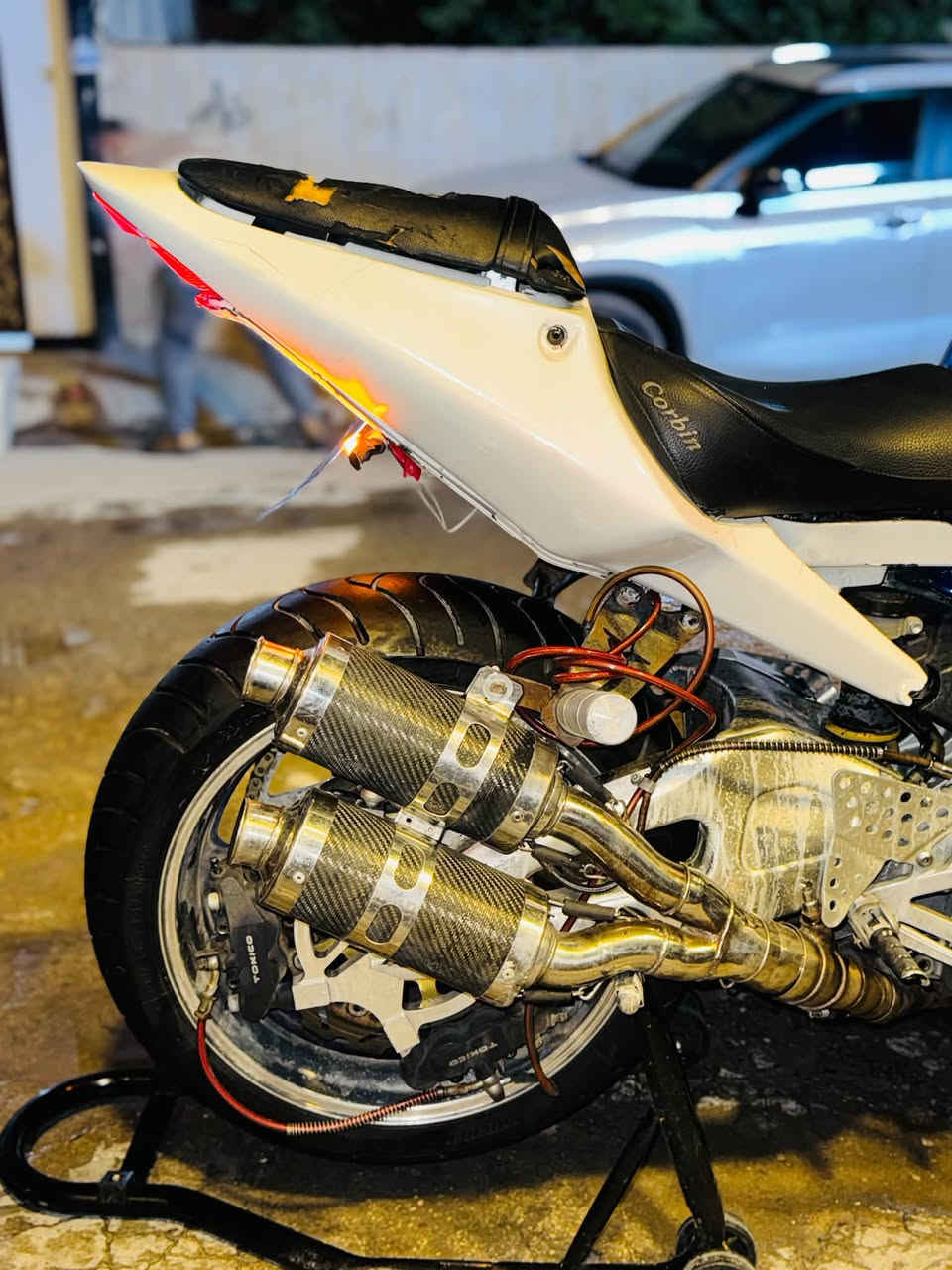 CBR 954 RR دڤل رياضي للبيع مال لعب عليها هدرز ودبل اكزوز وتطواله مال اكزوز كلچات رياضي عنبار بريك امامي برمبو البريك الخلفي 3 فچوج بكره مال لعب اصلي زنجيل 
جديد الدراجه خير من الله بس بيها نضوح ومالحك اسويها الدراجه سعرها مليونين وبيها مجال
 رقمي 
 واتساب فقط ***********
مكاني بغداد الغزالية
