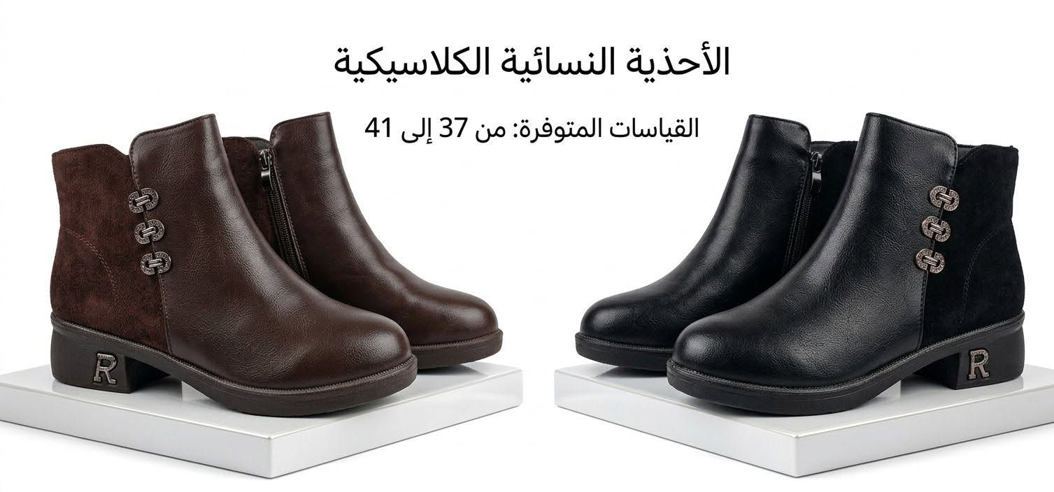بوتين شتوي • مقاسات ٣٧-٤١ • موديل ٢٠٢٦