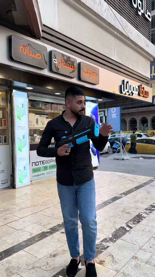 🔫 وصل حديثاً إلى سافا موبايل! مسدس الماء الكهربائي Green Lion GN65 Dual Nozzle Water Gun 💦 ✅ فوهتان لإطلاق الماء. ✅ بطارية ليثيوم قابلة للشحن. ✅ إطلاق كهربائي بقوة رش ممتازة. ✅ جودة عالية من شركة Green Lion. 💰 السعر: 35,000 دينار عراقي فقط. 🚚 متوفر التوصيل لجميع محافظات العراق. 📍 بغداد - المنصور  14 رمضان - مقابل مطعم الساعة 📞 ***********
