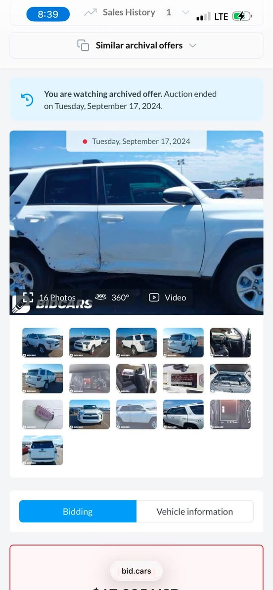 فورنر 2023 sr5
رقم بغداد 
محرك 6 سلندر 4000
مواصفات بصمه 
رادارات
حساسات كامله
تحديد مسار
نقاط عمياء 
تبريد قطعتين
فوريل 4x4
دوسات trd
تخم تايرات جبلي جديد
وبقيه مواصفات معروفه
حادث جانبي جاملغ خلفي بارد وباب خلفي صبغ بدون لغد وشاصي
( حادث سطحي جانبي المرغوب بسيارات )
مكفوله من لغد وشاصي ومحرك وكير
ماشيه 54 الف ميل
رقم ***********
السعر 310 ورقه
