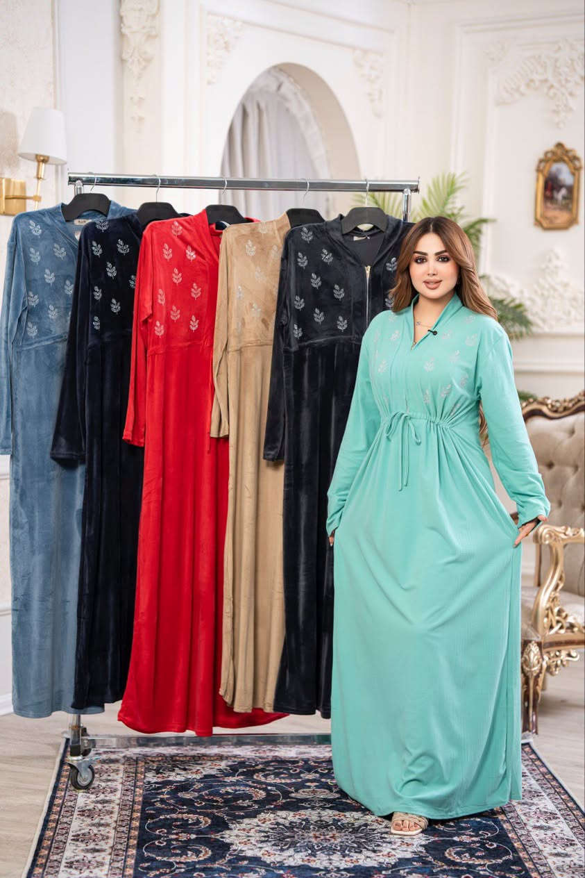دشداشة نسائي • مخمل سوفت • مقاسات L-3XL