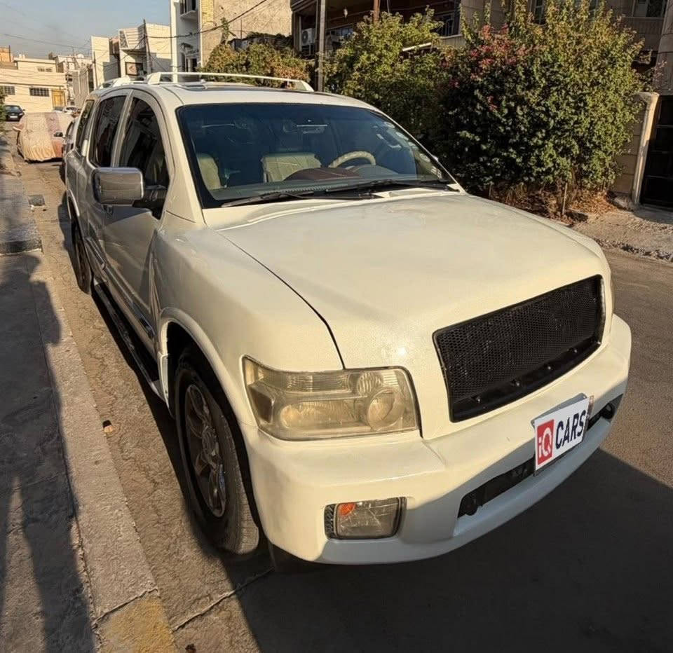 سلام عليكم انفينتي Q56 2007 للبيع ابيع حزام 7 راكب مقاعد جلد تبريد ثلج كلوبات زنون عالي ناصي رقمها سليمانية عليها غرامه 4 ورقات ينزل من سعرها سعر سياره 90 ورقه مكان سياره بغداد الاستفسار ***********
