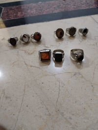 محابس • فضة • عقيق