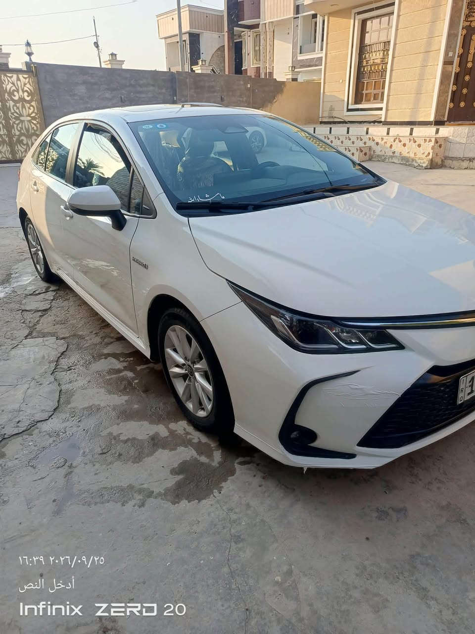 السلام عليكم 
كورلا 2024 هايبرد شكل الخليجي العلامه الزركه الباب الأول 
مكفوله كفاله عامه 
رقم بغداد الدولي تحويل مباشر 
فول مواصفات عدا كرسي كهرباء 
ماشيه 35 الف 
سياره جديده بعده ع وضع الشركه 
السعر 151 بيه مجال بسيط 
اللاستفسار 
اتصال ع الرقم ***********
العنوان الفلوجه

نص مكتوب في الصور:
- ١٦:٣٩ ٢٠٢٦/٠٩/٢٥
- أدخل النص
- Infinix ZERO 20
- ١٦:٣٩ ٢٠٢٦/٠٩/٢٥ أدخل النص Infinix ZERD 20
- ١٦:٣٩ ٢٠٢٦/٠٩/٢٥ ادخل النص Infinix ZERO 20
- 16:39 2026/09/25