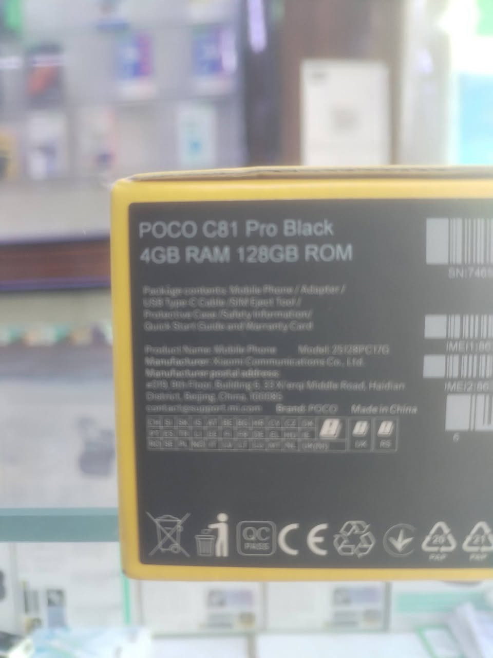 السلام عليكم
POCO C81 PRO
128GB  R4
جهاز استخدام اقل الشهر
ملحقات كامله
السعر 165 نهائي
العنوان كربلاء باب طويريج
بركة الحسين للموبايل
***********
***********
