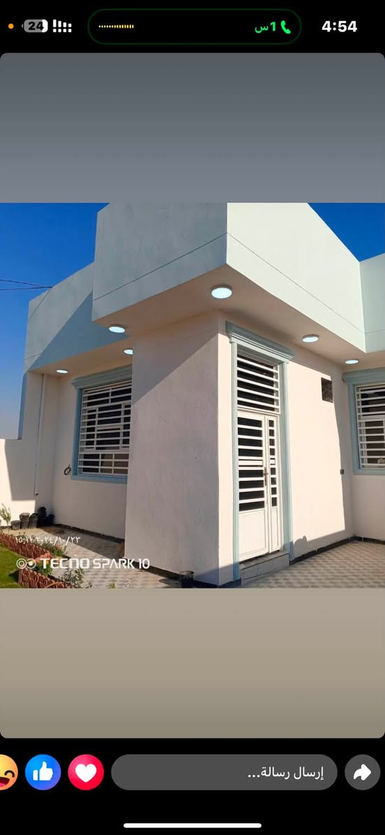 🏠دار للبيع مساحة 240م
📝طابو زراعي سند25 
واجهيه البيت 10م نزال24
بناء جديد تحفه فنية 
يحتوي على كراج لسياره 4في 10 
وحديقة 5في3
صالة ضيوف 8في4 
مطبخ 5في 6
صاله معيشة 4في 9 
غرفتين 2 نوم 5في 4
مجمع صحيات عدد 2 
منور عدد2 
5سبالت 3طن 
📍موقع التقية ثالثه شارع الروان مجاور مدرسة البشير 
السعر 160مليون مع اثاث كامل بيت جاهز من كلشي مفروش وجاهز للسكن 
استفسار 📞 ***********واتساب
