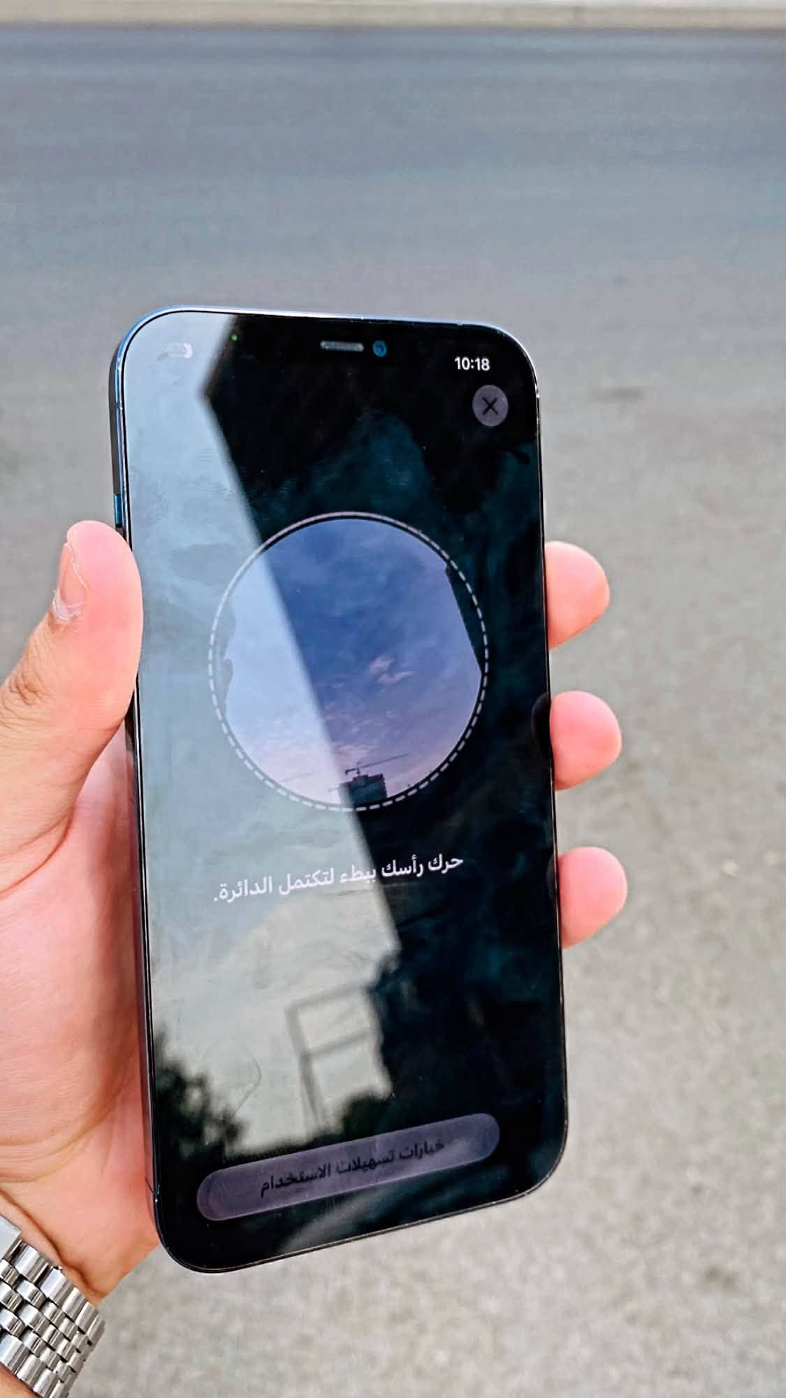 📱 iPhone 12 Pro Max | 256GB

🇮🇶 نسخة شرق أوسط

✨ الجهاز مرتب ومناسب للي يريد 12 Pro Max بسعر اقتصادي

🔋 البطارية مبدلة
📱 الشاشة مبدلة وبيها خط أسود واضح مثل ما مبين بالصور

💰 السعر: 350 ألف دينار فقط
🤝 **قابل للتفاوض **

📞 للاستفسار والتواصل:
***********
📲 اتصال أو واتساب

🔥 السعر محسوب على حالة الجهاز، والجاد يتواصل

نص مكتوب في الصور:
- 10:07 33 حالة البطارية والشحن رسالة مهمة حول البطارية تعذر التحقق من أن بطارية هذا الـ iPhone بطارية أصلية من Apple. قد لا تكون التفاصيل دقيقة تمامًا. لمعرفة المزيد الحد الأقصى للقدرة 100% هذا قياس لققدرة البطارية مقارنة بقدرتها عندما كانت جديدة. قد تتسبب القدرة المنخفضة بتقليل ساعات الاستخدام بين عملية الشحن والأخرى. أقصى قدرة للأداء الـ iPhone غير قادر على تحديد عمر البطارية. شحن البطارية المحسن للحد من استنزاف عمر البطارية، يتعلم الـ iPhone من عادات الشحن اليومية، بحيث ينتظر ولا يتجاوز 80% حتى يحين موعد حاجتك إلى استخدامه.
- 31 10:16 حول الاسم Iphone 55 إصدار iOS 27.0 اسم الطراز iPhone 12 Pro Max رقم الطراز MGDF3AA/A الرقم التسلسli F2LG75VV0D56 سجل تاريخ القطع والخدمة الأغاني 0 الفيديوهات 17 الصور 56 التطبيقات 2 السعة 256 غ.ب. متوفرة 226.96 غ.ب.