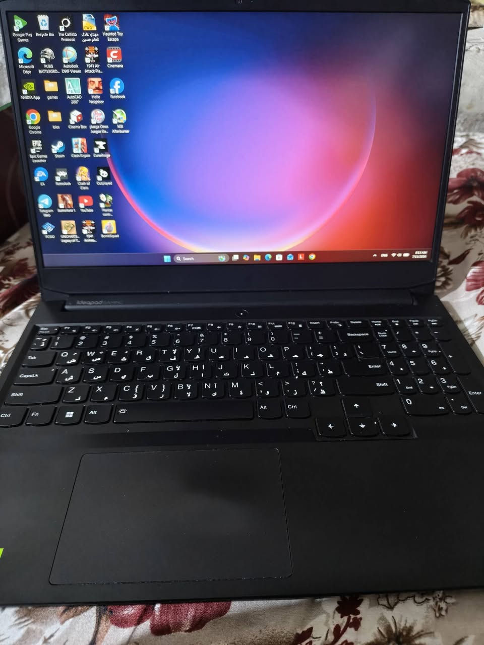 سلام عليكم
lenovo ideapad gaming  لابتوب

i5 11300h

gtx1650 4gb

ram 16

ssd 512 m. 2

hdd1t

شاشه 15.6 fhd 120hz  

السعر 650 الف بي مجال مكاني بغداد الشعله

***********
