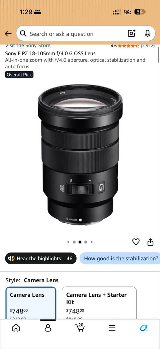 السلام عليكم
عدسه سوني E PZ 18-105mm f/4.0 G OSS Lens
عدسه كروب فريم E mount sony
G master بس مفتوحه من الباكيت تاريخ الشراء قبل يومين
الي تفيده يراسلني خاص للمراوس
او يتصل ***********
مكاني بغداد الكرخ
