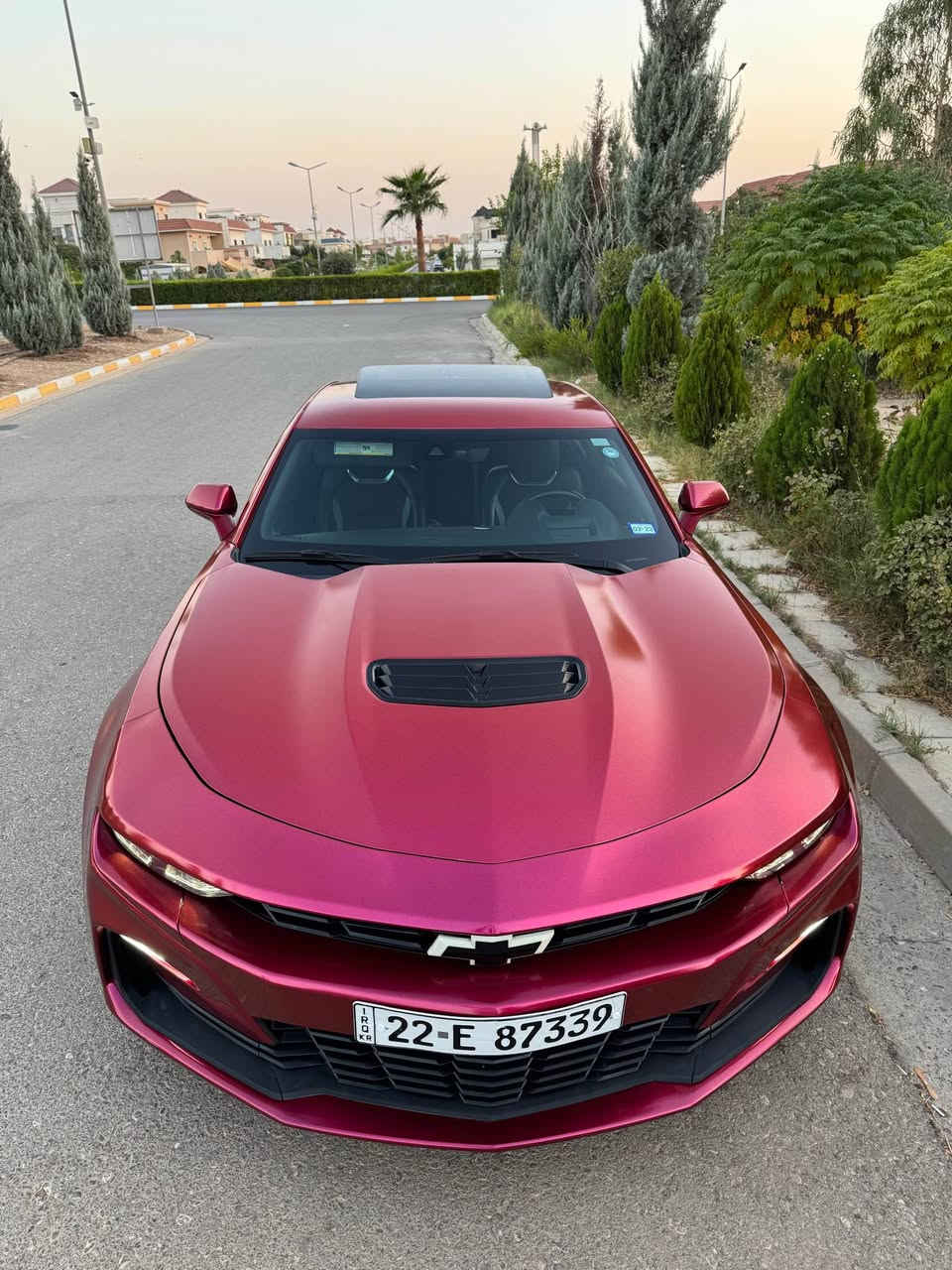 كمارو 2SS 1LE 
موديل/2022
ممشى السيارة 54000km
8سلندر/ مكينه 6200
مواصفات 
فول الفول shock and steel 
رادار امامي 
رادار خلفي 
تشغيل عن بعد 
فجوج بريميو 
داتة شو 
مراية وسطية كامرة live view  
كشنات ريكارو الكنتارا وجلد 
تبريد كشنات حار بارد 
فتحة سقف 
مثبت سرعه 
4انظمه قيادة 
10 نمر گير 
شفتات ستيرن
گير اوتوماتيك 
حادث السيارة چاملغ جهة السايق شبر صبغ
ايرباك فقط ستيرن 
مع اكزوز سستم اصلي واكزوز سستم مزود هدية 
 وايرباك راجع بلادي 
سيارة مناقصها اي شي صور الحادث على الواتس اب على الرقم 
***********
سيارة ستوك ما موجود اي اضافة برمجة 
عليها تغيلف PPF متغير الالوان سويدي ضمان ١٠ سنوات أربيل, العراق
