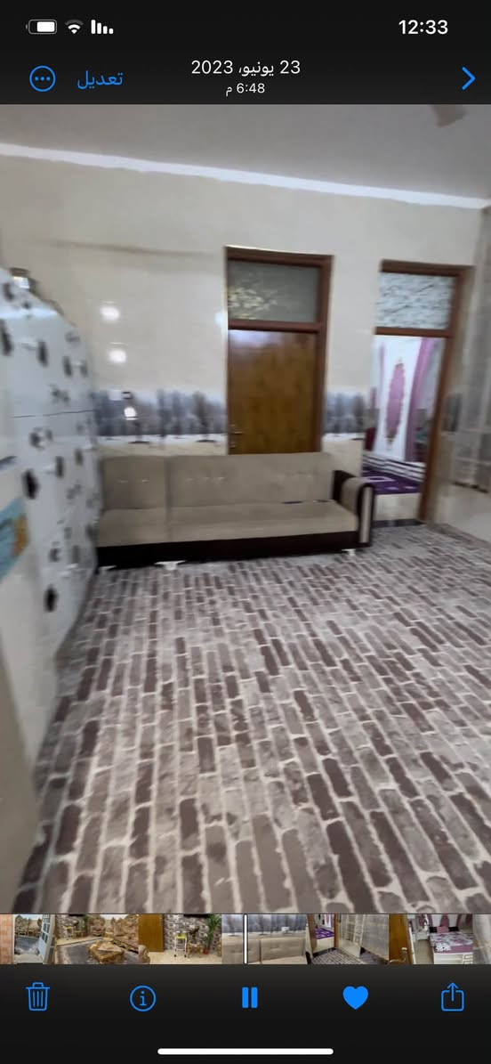 بيت طابقين للبيع
المساحة الكلية 150 متر 
البناء 100
الكراج 50
4 غرف 
3 حمامات
مطبخ 
 {العنوان شارع ابو الدهن } 
***********

نص مكتوب في الصور:
- 12:33 23 يونيو، 2023 6:48 م تعديل
- 12:34
- تعديل
- 23 يونيو، 2023
- 6:48 م
- 12:34 23 يونيو، 2023 6:48 م تعديل
- 12:35 تعديل 23 يونيو، 2023 6:48 م