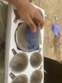 سيت كواب فرفوري ٦قطع كوب مع الماعون القطعه ب 2500دينار بغداد الحسينيه ...