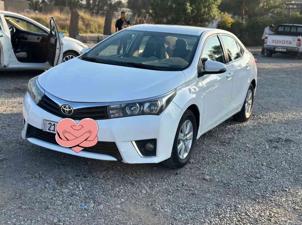 كورلا 2015 خليجي
رقم سليمانيه  جديد 
مكينه 2000 
ماشيه 130 
باب السايق مبدل بلاد بدون صبغ فقط 
السونار  مع المنشور 
العنوان ديالى بعقوبه تقاطع القدس 
للاستفسار 
***********

