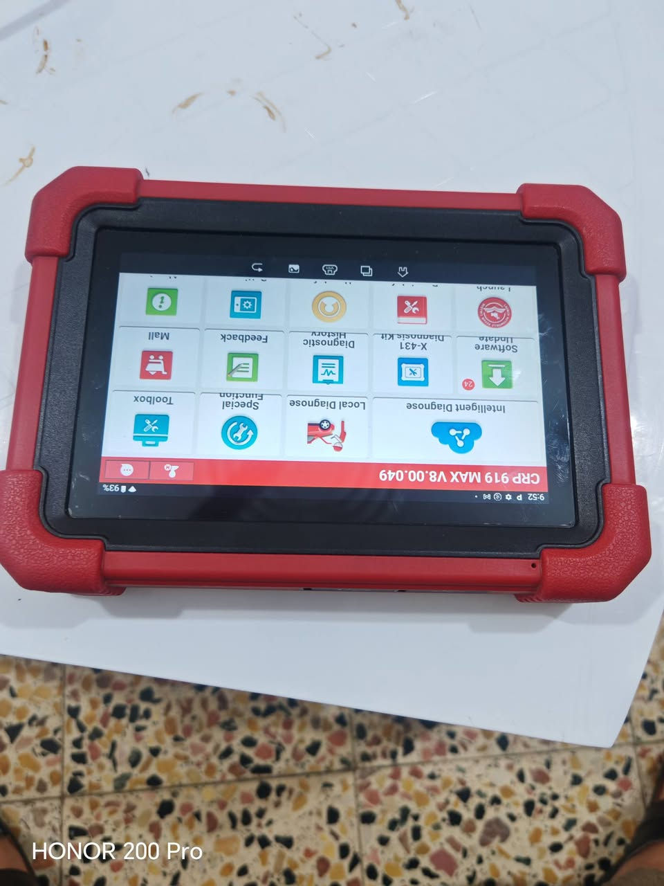 LAUNCH CRP 919 MAX V8
جهاز من لانش الجيل الثامن.. نظيف جدا.. تحديث باقي سنتين وشهرين.. فيشة مو كيبل 31 وظيفة برمجة مع اكتيف تيست.. ومواصفات أخرى.. السعر 600 الف.. *********** يوجد واتساب. المكان كركوك.

نص مكتوب في الصور:
- HONOR 200 Pro