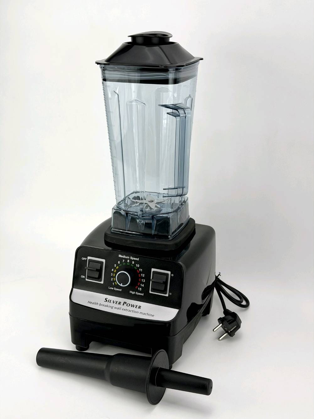 محضرة كهربائية  ( 7500 وات ) silver power

هذا محضرة يعتبر "Heavy Duty"، يعني مو بس للعصائر، يطحن الثلج والمواد القوية والصلبة بكل سهولة وبثواني.
بيه دقايق تتحكمين بيها من السرعة الناصية للعالية وبدرجات هواية، حتى تضبطين القوام اللي تريدينه للعصير أو الشوربة.
الشفرات مالته مصنوعة من أقوى أنواع الستيل، حادة كولش وتتحمل شغل كد وتحافظ على حدتها لفترة طويلة.
الجك (الدورق) ماله حجمه جبير ومصنوع من مادة قوية ضد الكسر، يتحمل الاستخدام اليومي المستمر.
القاعدة مالته مصممة حتى تكون ثابتة وما تهتز حتى لو مشغلته على أعلى سرعة، يضمن لج أداء محترف مثل شغل الكافيهات.