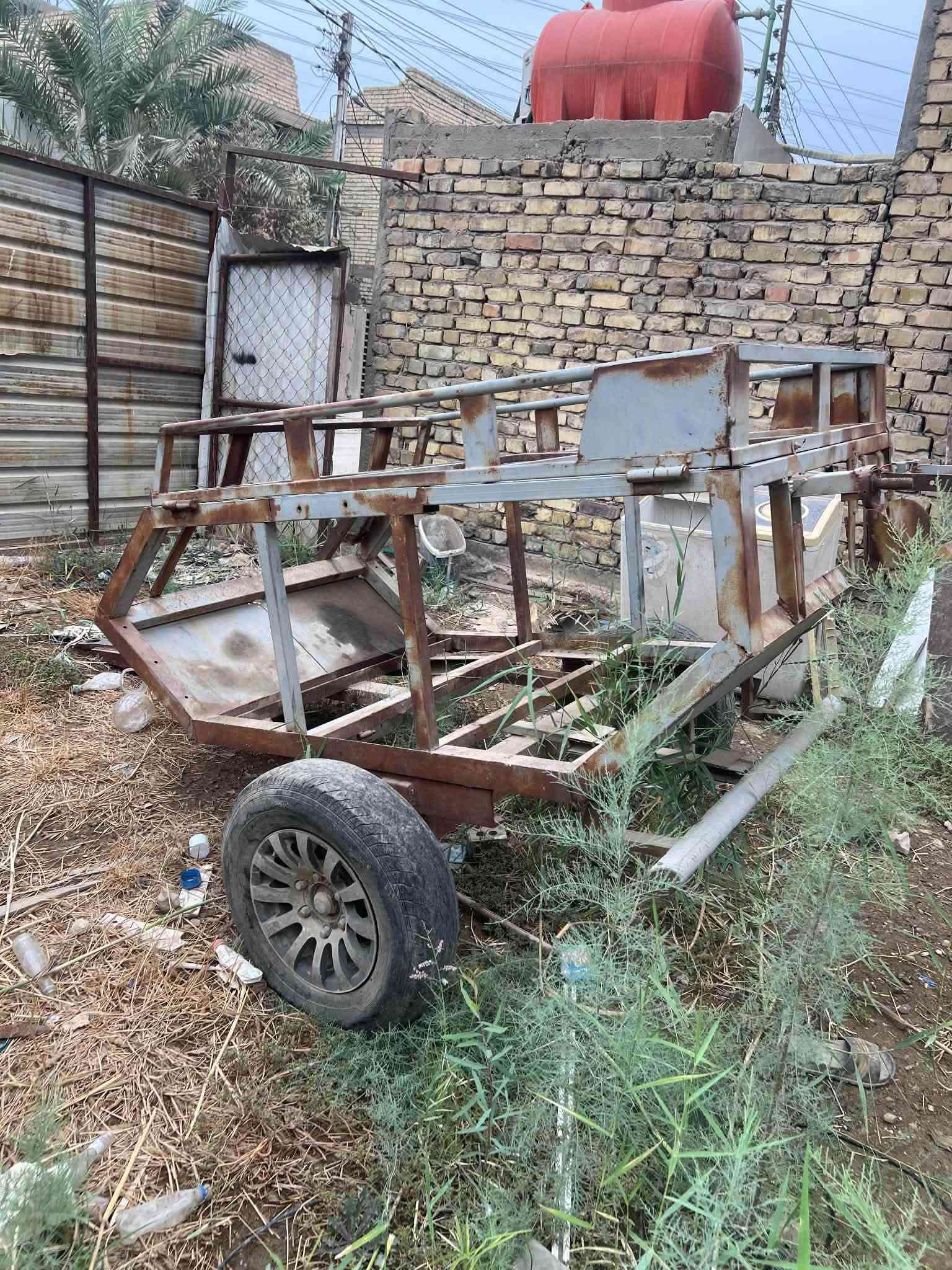 عربة مقطورة • تاير ١٤ • حدادة مضبوطه